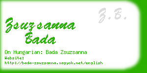 zsuzsanna bada business card